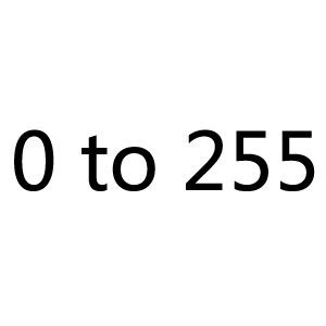 0to255