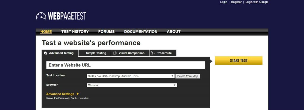 WebPageTest
