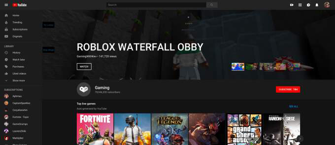 YouTubeGaming