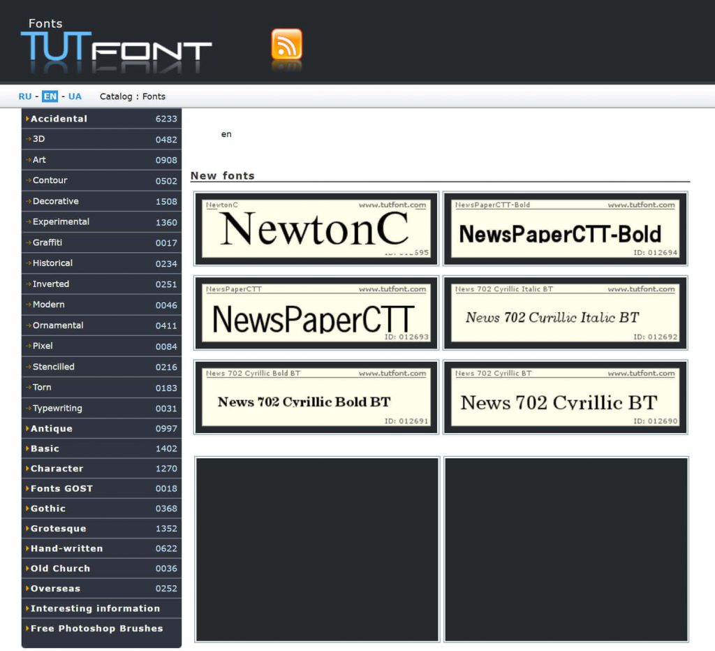 tutfont